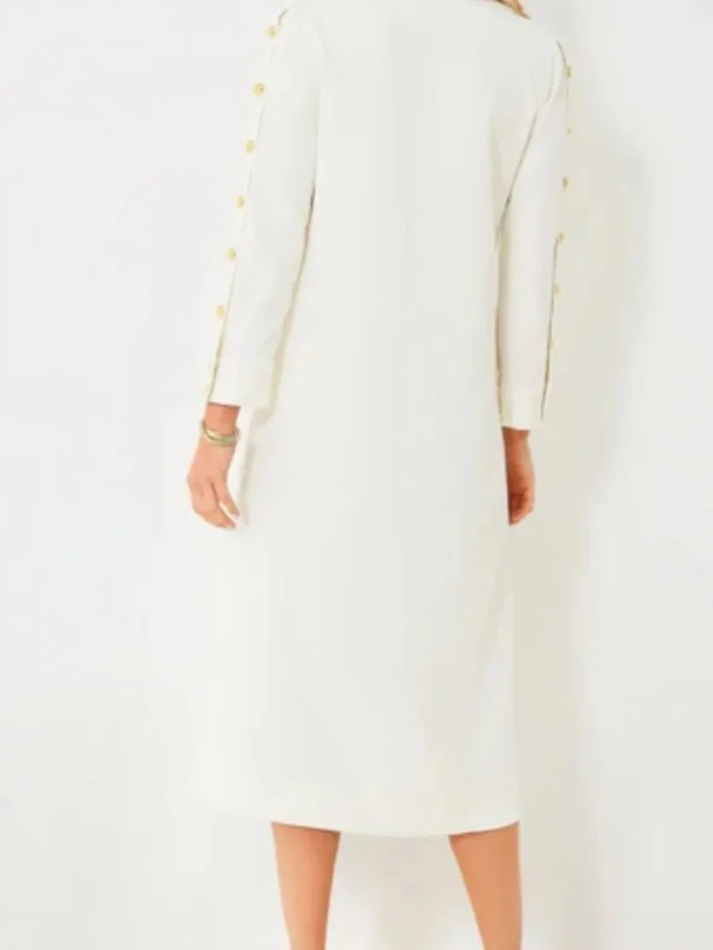 TUCKERNUCK Sarah Creme Belted Midi Dress NWT Large